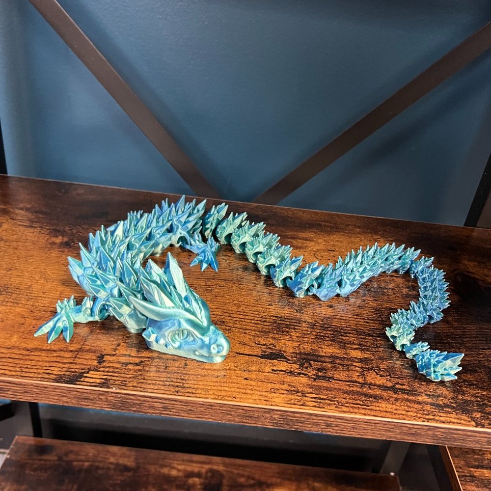 Glaucor, the Cobalt Keeper - 24 Inch Dragon